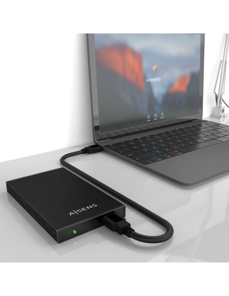 Caja Externa 2,5? ASE-2523B 9.5MM SATA a USB 3.0/USB3.1 GEN1, Negra