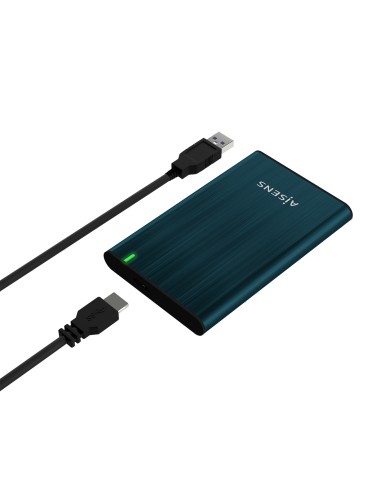 Caja Externa 2.5" ASE-2525PB 9.5 mm SATA A USB 3.0/USB 3.1 Gen1, Azul Pacifico