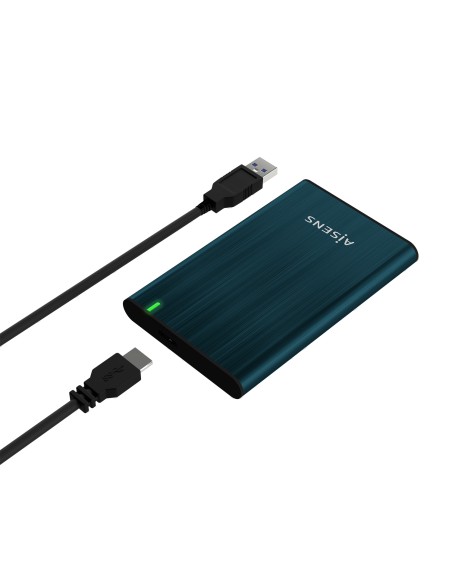Caja Externa 2.5" ASE-2525PB 9.5 mm SATA A USB 3.0/USB 3.1 Gen1, Azul Pacifico