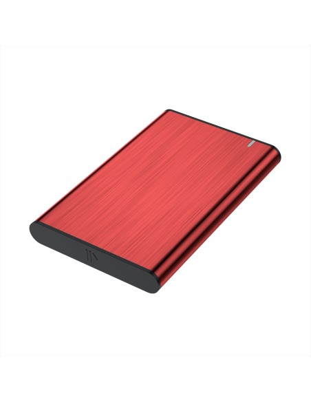 Caja Externa 2,5" ASE-2525RED 9.5mm SATA a USB 3.0/USB3.1 Gen1, Rojo