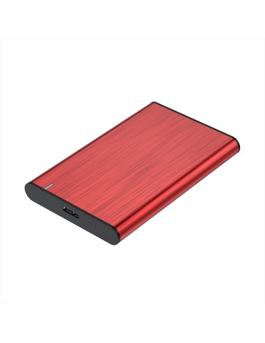 Caja Externa 2,5" ASE-2525RED 9.5mm SATA a USB 3.0/USB3.1 Gen1, Rojo