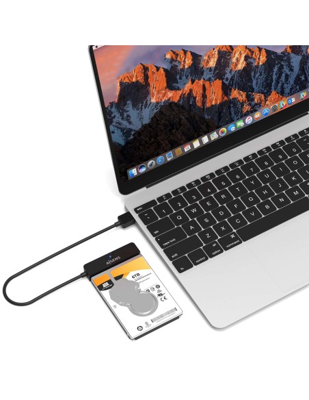 Adaptador SATA a USB-A USB3.0/USB3.1 Gen1 para Discos Duros 2.5?, Negro