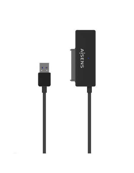 Adaptador ASE-35A01B SATA a USB-A USB 3.0/USB3.1 GEN1 para Discos Duros 2.5? y 3.5? con Alimentador, Negro