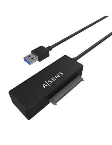 Adaptador ASE-35A01B SATA a USB-A USB 3.0/USB3.1 GEN1 para Discos Duros 2.5? y 3.5? con Alimentador, Negro