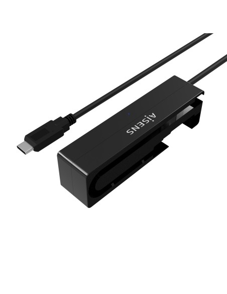 Adaptador ASE-35C02B SATA a USB-C USB 3.0/USB3.1 GEN1 para Discos Duros 2.5" y 3.5" con Alimentador, Negro