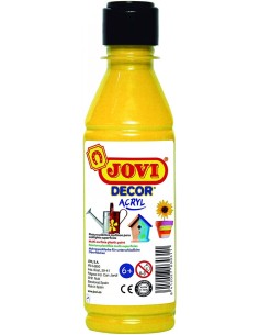 BOTE PINTURA JOVIDECOR ACRYL AMARILLO 250ML