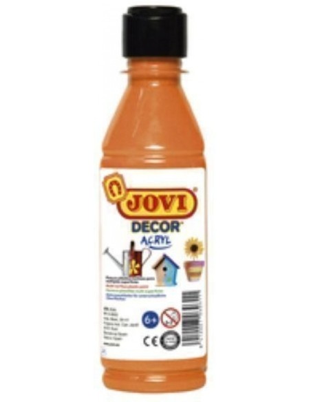 BOTE PINTURA JOVIDECOR ACRYL NARANJA 250ML