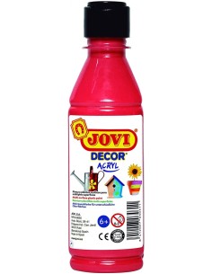 BOTE PINTURA JOVIDECOR ACRYL BERMELLON 250ML