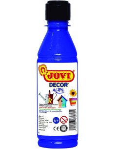 BOTE PINTURA JOVIDECOR ACRYL AZUL ULTRA 250ML