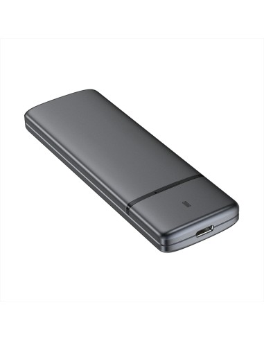 Caja Externa M.2 (NGFF) ASM2-002G SATA/NVME a USB3.1/USB3.2 GEN2, Gris