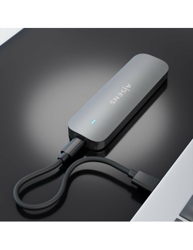 Caja Externa M.2 (NGFF) ASM2-006GRY SATA a USB3.1 Gen1, Gris
