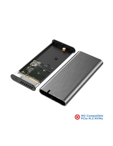 Caja Externa M.2 (NGFF) ASM2-007GRY SATA A USB3.1 Gen1, Gris