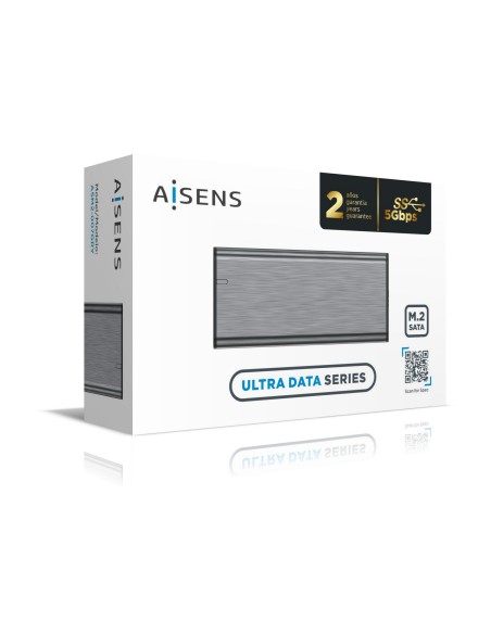 Caja Externa M.2 (NGFF) ASM2-007GRY SATA A USB3.1 Gen1, Gris
