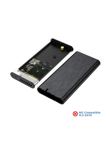 Caja Externa M.2 (NGFF) ASM2-008B NVMe a USB3.2 Gen2, Negra