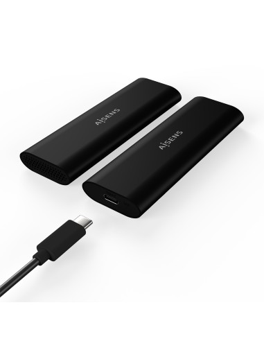 Caja Externa M.2 (NGFF) ASM2-014B SATA/NVMe A USB3.1 Gen2, Negro