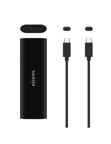 Caja Externa M.2 (NGFF) ASM2-014B SATA/NVMe A USB3.1 Gen2, Negro