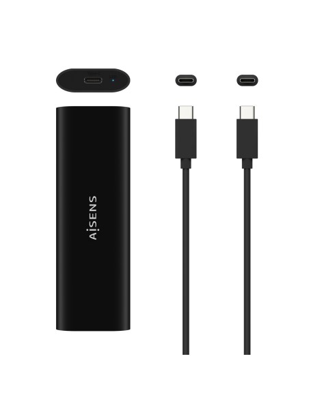 Caja Externa M.2 (NGFF) ASM2-014B SATA/NVMe A USB3.1 Gen2, Negro