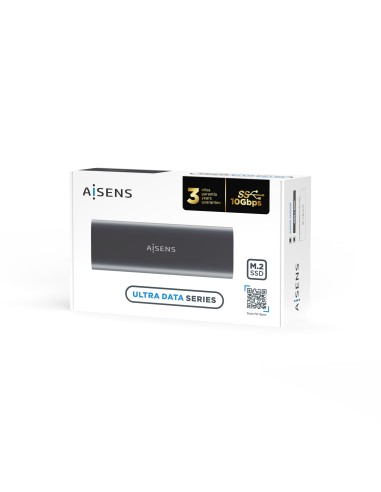 ASM2-015GR caja para disco duro externo Caja externa para unidad de estado sólido (SSD) Gris M.2