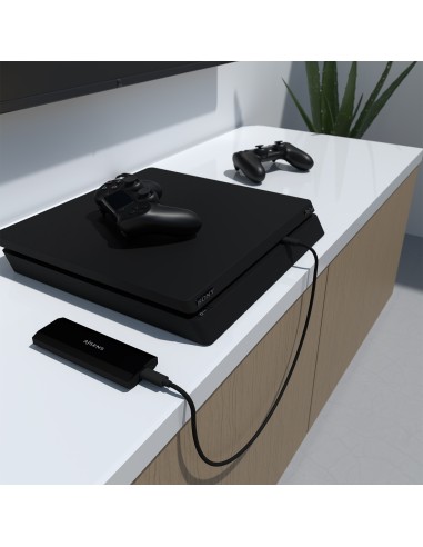 Caja Externa M.2 (NGFF) ASM2-017B SATA/NVMe a Usb3.1 Gen2, Negra