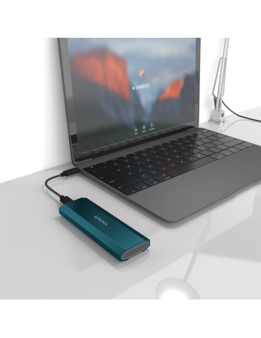 Caja Externa M.2 (NGFF) ASM2-019BLU SATA/NVMe a Usb3.1 Gen2, Azul
