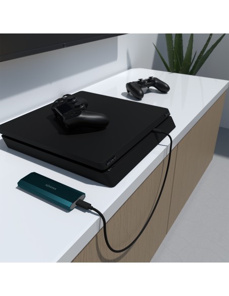 Caja Externa M.2 (NGFF) ASM2-019BLU SATA/NVMe a Usb3.1 Gen2, Azul