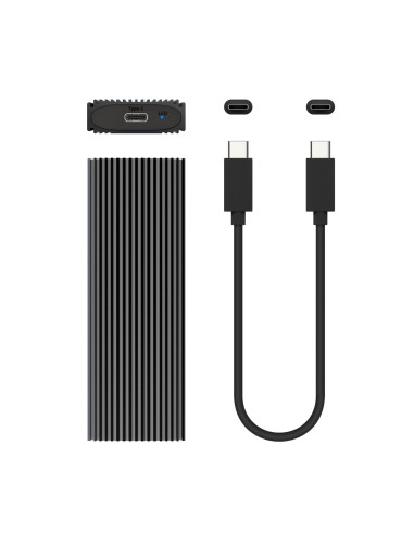 Caja Externa M.2 (NGFF) ASM2-023GR NVMe A USB3.2 Gen2, Gris