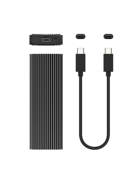 Caja Externa M.2 (NGFF) ASM2-023GR NVMe A USB3.2 Gen2, Gris