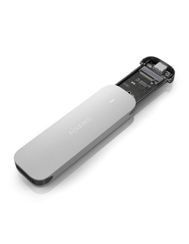 Caja Externa M.2 (NGFF) ASM2-025SL NVMe a USB3.2 Gen2, Plata