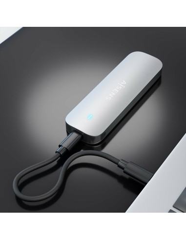 Caja Externa M.2 (NGFF) ASM2-025SL NVMe a USB3.2 Gen2, Plata