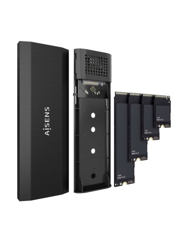 Caja Externa M.2 (NGFF) ASM2-028B NVMe a USB3.2 Gen2, Negra
