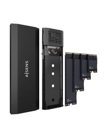 Caja Externa M.2 (NGFF) ASM2-028B NVMe a USB3.2 Gen2, Negra