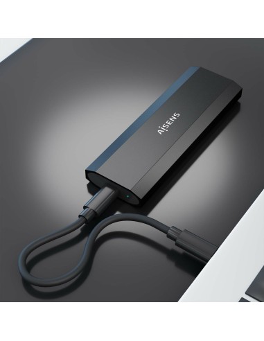 Caja Externa M.2 (NGFF) ASM2-028B NVMe a USB3.2 Gen2, Negra