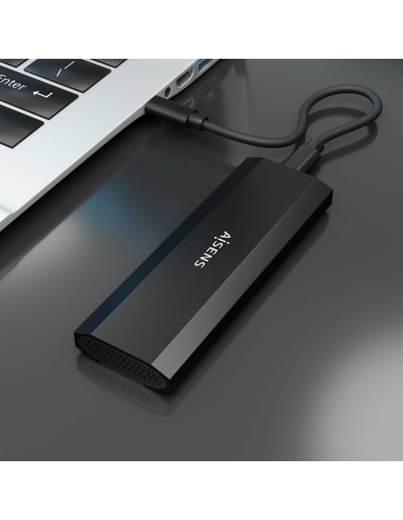Caja Externa M.2 (NGFF) ASM2-028B NVMe a USB3.2 Gen2, Negra