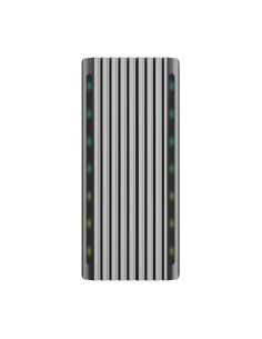 Caja Externa M.2 RGB Gaming ASM2-RGB011GR SATA/NVMe A USB3.1 Gen2, Gris 2