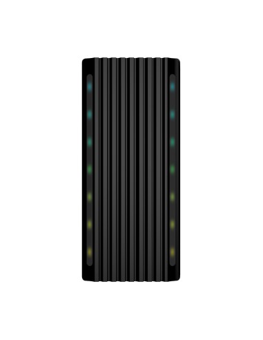 Caja Externa M.2 RGB Gaming ASM2-RGB012B SATA/NVMe A USB3.1 Gen2, Negra