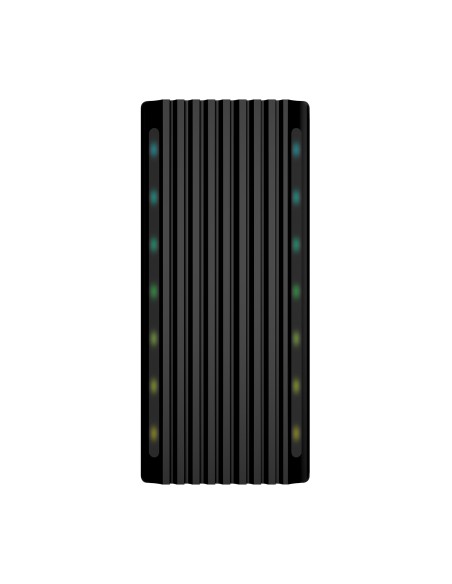 Caja Externa M.2 RGB Gaming ASM2-RGB012B SATA/NVMe A USB3.1 Gen2, Negra