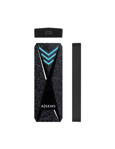 Caja Externa M.2 (NGFF) RGB Gaming ASM2-RGB013B NVMe a USB3.2 Gen2, Negra