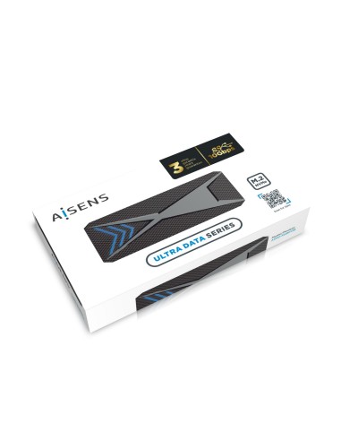 Caja Externa M.2 (NGFF) RGB Gaming ASM2-RGB013B NVMe a USB3.2 Gen2, Negra