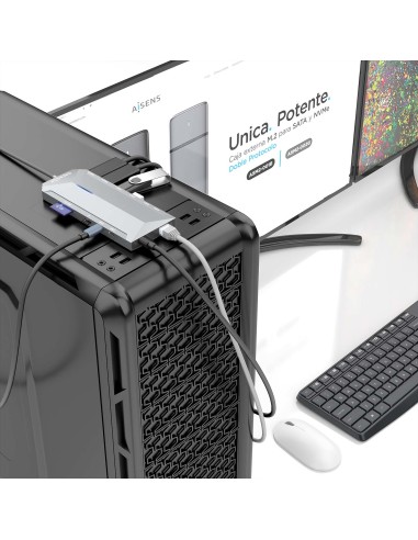 USB-C Dock 12 En 1, USB-C A 2xHDMI, 1xRJ45, 3xUSB-A, 2xUSB-C, 1xUSB-C PD, 1xAudio, 1xSD, 1xMicro SD, Gris, 30cm