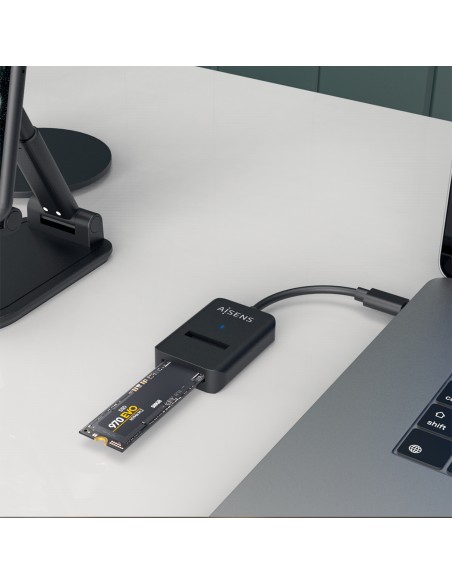 USB-C Dock M.2 (NGFF) ASUC-M2D011-BK SATA/NVMe A USB3.1 Gen2, Negra