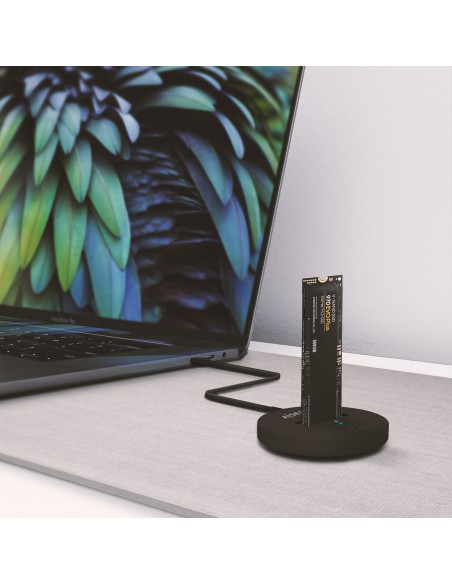 USB-C Dock M.2 (NGFF) ASUC-M2D013-BK SATA/NVMe A USB3.1 Gen2, Negra