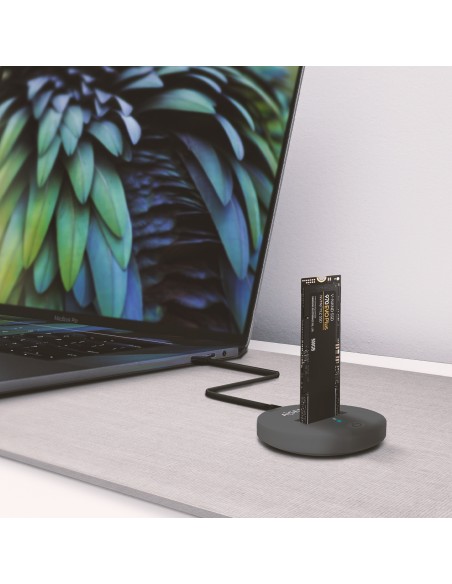 USB-C Dock M.2 (NGFF) ASUC-M2D014-GR SATA/NVMe A USB3.1 Gen2, Gris