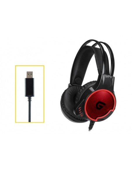 ATHAN U1 Auriculares Alámbrico Diadema Juego USB tipo A Negro