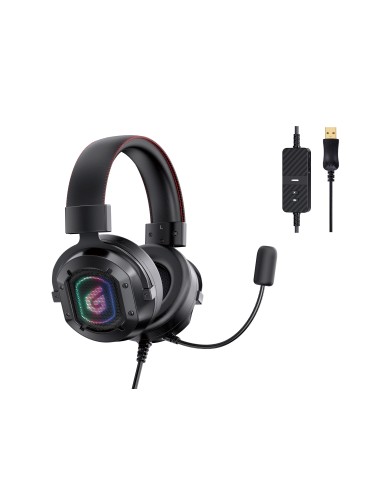 ATHAN02B auricular y casco Auriculares Alámbrico Diadema Juego USB tipo A Negro