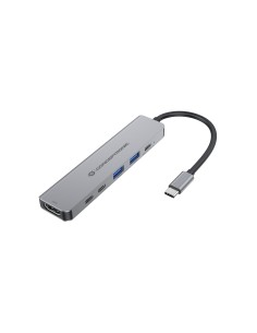 DONN33G base para portátil y replicador de puertos Alámbrico USB 3.2 Gen 1 (3.1 Gen 1) Type-C Plata