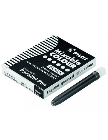 IC-P3-S6-B Recambio de bolígrafo Negro 6 pieza(s)