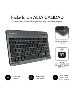 SUBKT3-BTS070 funda para tablet 27,9 cm (11") Libro Negro