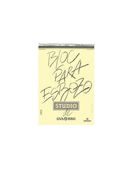Bloc espiral de esbozo studio a5 50h 90g grano fino microperforado