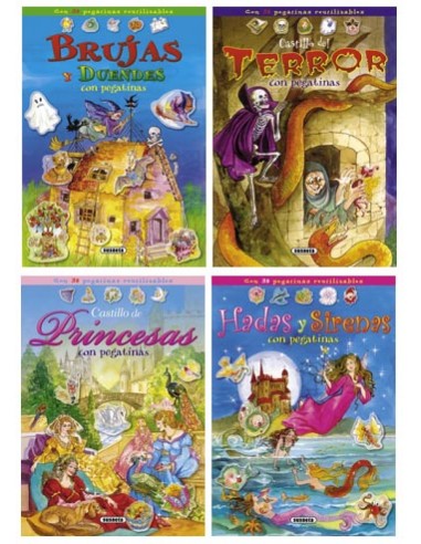 Escenarios con pegatinas surtidos