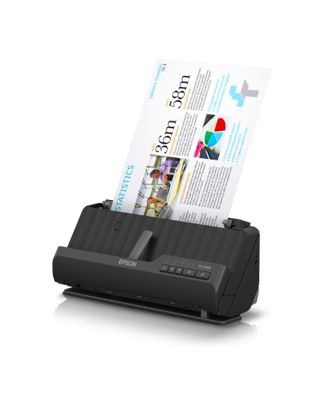 ES-C320W ADF + escáner alimentado por hojas 600 x 600 DPI A4 Negro